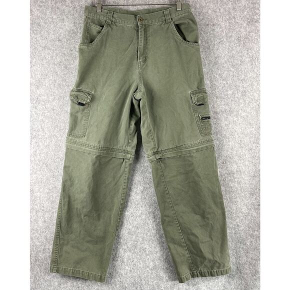 Lee Other - Vintage Lee Dungarees Cargo Convertible Pants Mens 32x30 Green Workwear Utility